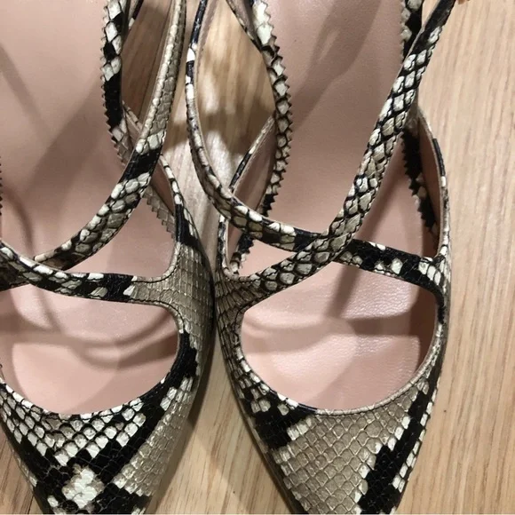 J.Crew Women’s Strappy‎ Elsie pumps in snake-embossed leather - Picture 7 of 9